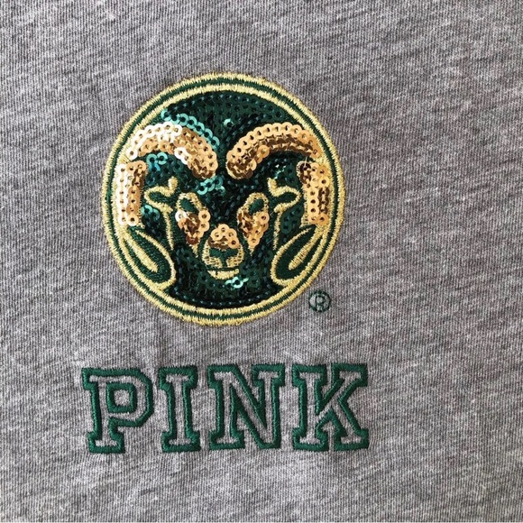 NWT Victoria’s Secret Pink Rams Colorado State Collegiate Collection Sequin Ram - Picture 4 of 7
